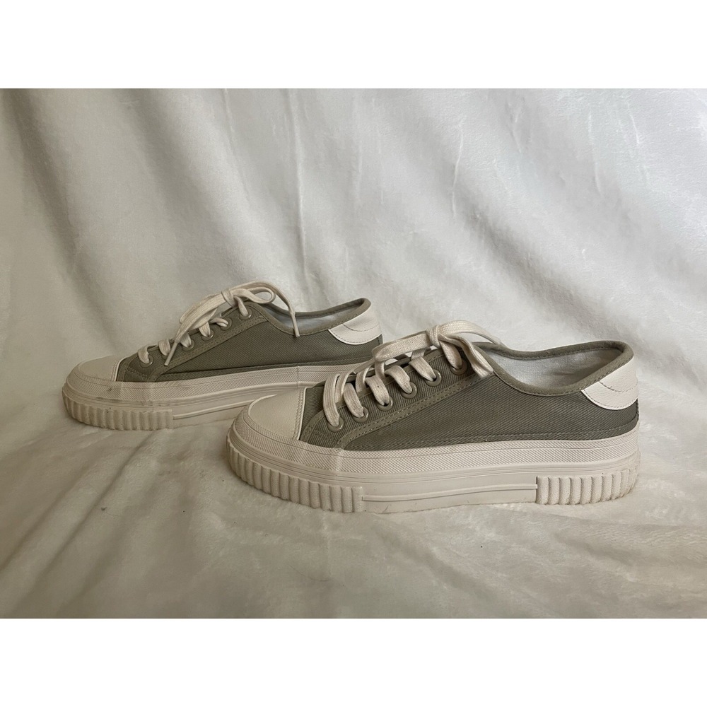Zara Platform Chunky Tennis Shoes Beige‎ And White Size 40EU/ 9.5 US